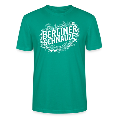 BERLINER SCHNAUZE-Unisex T-Shirt BIO - Blaugrün