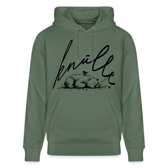 KNÜLLE - Unisex Bio-Hoodie - Tanngrün
