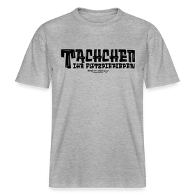 Berliner Begrüssung-TACHCHEN IHR FLITZPIEPEN- RELAXED FIT Unisex Organic T-Shirt - Grau meliert