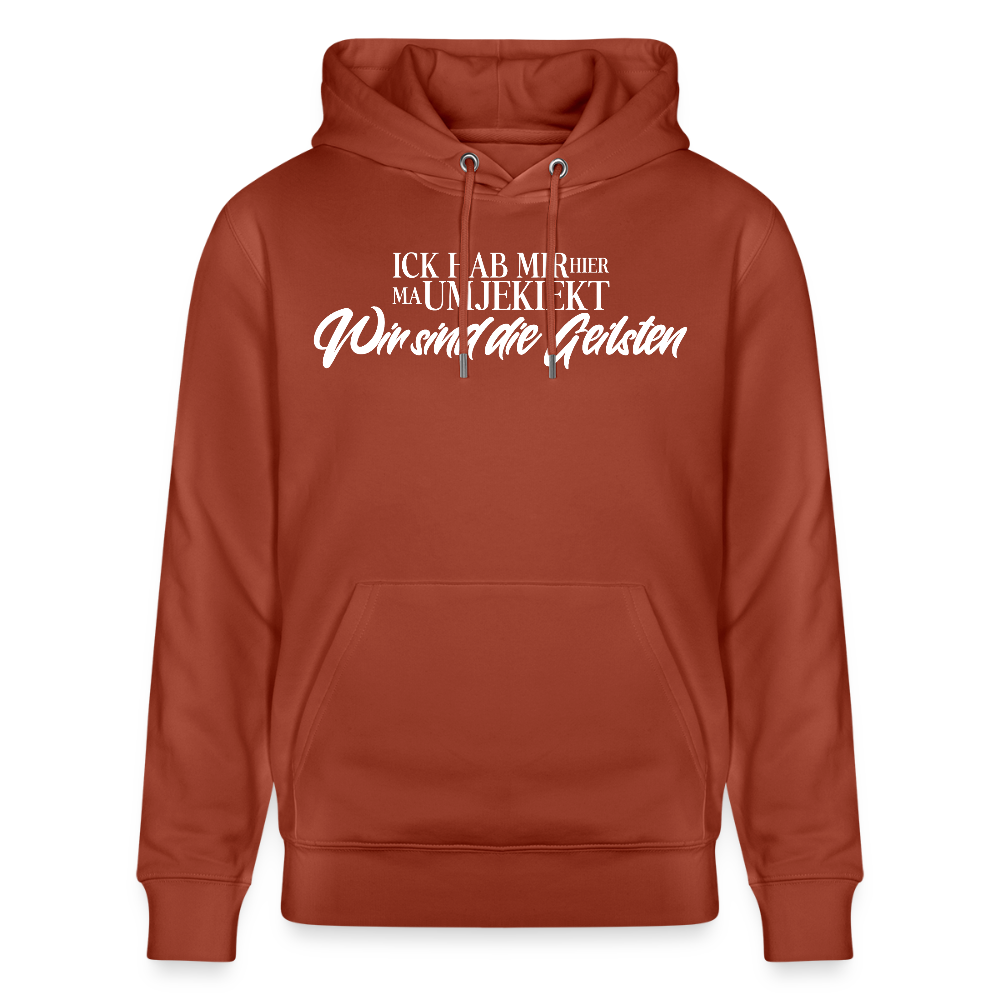 Wir sind die Geilsten-Unisex Bio-Hoodie II - Terrakotta