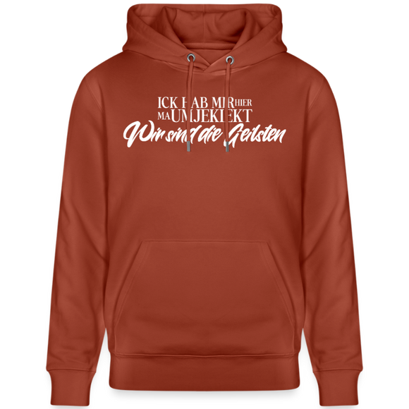 Wir sind die Geilsten-Unisex Bio-Hoodie II - Terrakotta