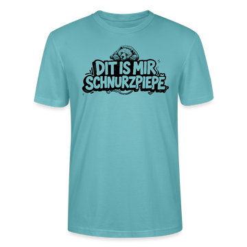 Berliner Bär-DIT IS MIR SCHNURZPIEPE-Unisex T-Shirt BIO - Pastelltürkis