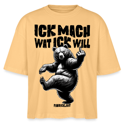 ICK MACH WAT ICK WILL-Frauen Boxy Bio-T-Shirt II - Mispel