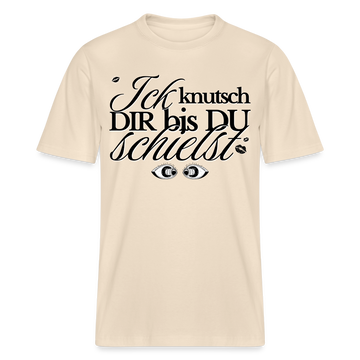 ICK KNUTSCH DIR - Relaxed Fit Unisex Bio-T-Shirt - Naturweiß