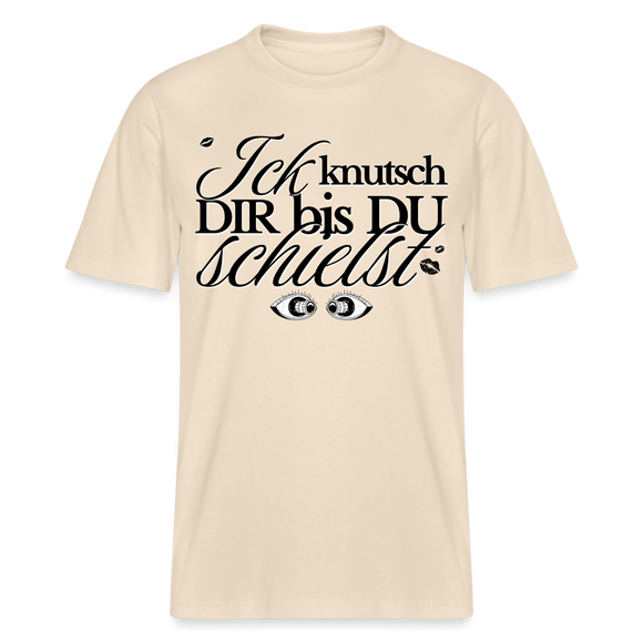 ICK KNUTSCH DIR - Relaxed Fit Unisex Bio-T-Shirt - Naturweiß