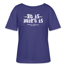 Berliner Spruch der Gelassenheit-ET IS WIE'T IS-Rundhals Frauen Bio-T-Shirt - Dämmerung