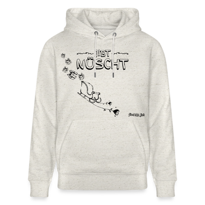Weihnachten in Berlin 25-JIBT NÜSCHT-Unisex Bio-Hoodie II - Beige meliert