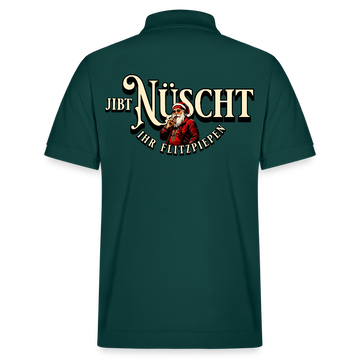 Weihnachten Berlin-JIBT NÜSCHT IHR FLITZPIEPEN-Unisex Bio-Poloshirt PREPSTER - Glasiertes Grün
