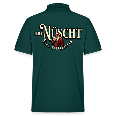Weihnachten Berlin-JIBT NÜSCHT IHR FLITZPIEPEN-Unisex Bio-Poloshirt PREPSTER - Glasiertes Grün