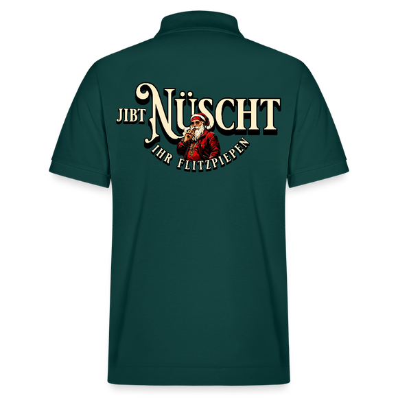 Weihnachten Berlin-JIBT NÜSCHT IHR FLITZPIEPEN-Unisex Bio-Poloshirt PREPSTER - Glasiertes Grün