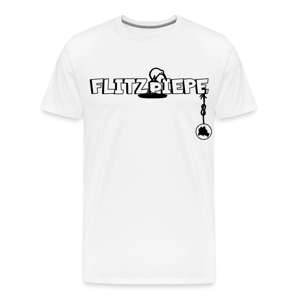 EINE FLITZPIEPE - Männer Premium T-Shirt - Weiß