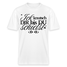 ICK KNUTSCH DIR - Relaxed Fit Unisex Bio-T-Shirt - Weiß