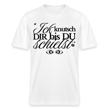 ICK KNUTSCH DIR - Relaxed Fit Unisex Bio-T-Shirt - Weiß