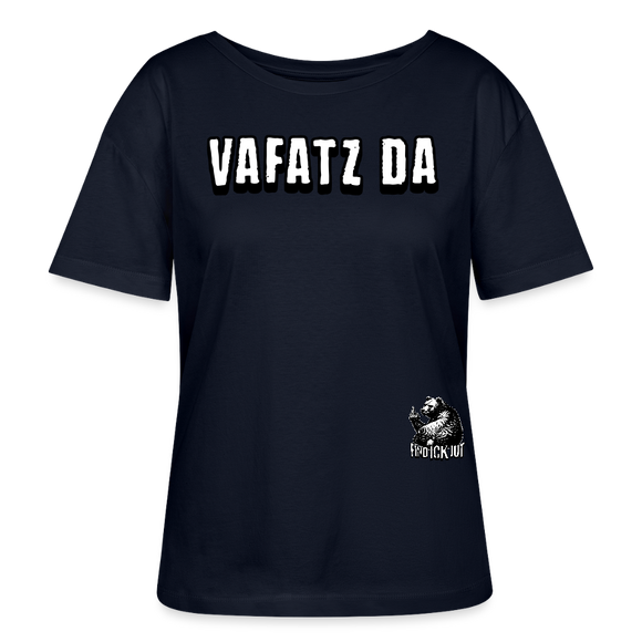 VAFATZ DA-Rundhals Frauen Bio-T-Shirt - Navy
