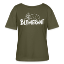 BLÜMERANT-Frauen Bio-T-Shirt mit Berliner Schnauze - Khaki