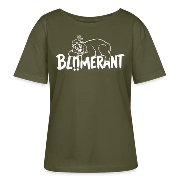 BLÜMERANT-Frauen Bio-T-Shirt mit Berliner Schnauze - Khaki