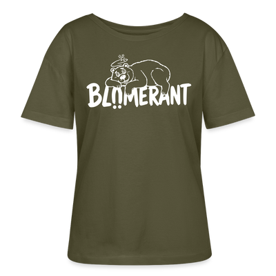 BLÜMERANT-Frauen Bio-T-Shirt mit Berliner Schnauze - Khaki