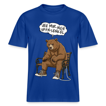 Berliner Bär mit Spruch-JEH MIR NICH UFFN SENKEL- RELAXED FIT Unisex Organic T-Shirt - Dunkelblau