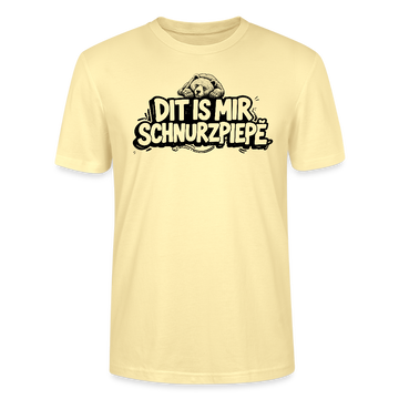 Berliner Bär-DIT IS MIR SCHNURZPIEPE-Unisex T-Shirt BIO - Creme