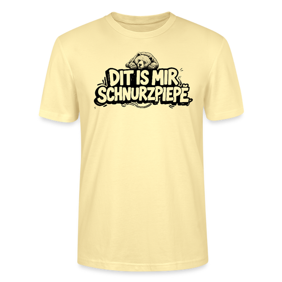 Berliner Bär-DIT IS MIR SCHNURZPIEPE-Unisex T-Shirt BIO - Creme