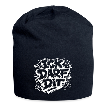ICK DARF DIT-Jersey-Beanie mit Berliner Schnauze - French Navy