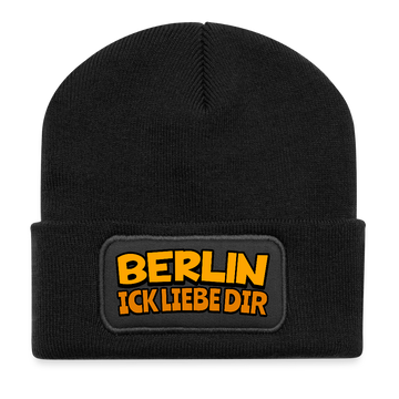 BERLIN ICK LIEBE DIR-Beanie - Schwarz