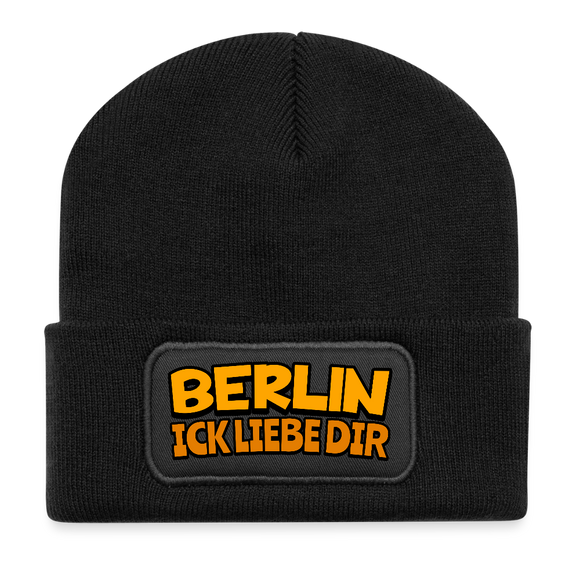 BERLIN ICK LIEBE DIR-Beanie - Schwarz