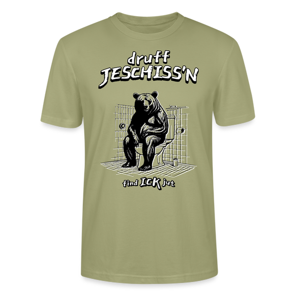 DRUFF JESCHISS'N-Unisex T-Shirt BIO - Nebelgrün