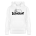 BLÜMERANT-Unisex Bio-Hoodie mit echt Berliner Schnauze - Weiß