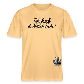 ICK HAB DIE FAXEN DICKE!-Relaxed Fit Unisex Bio-T-Shirt - Hellgelb