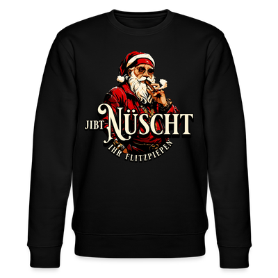 JIBT NÜSCHT IHR FLITZPIEPEN-Unisex Bio-Sweatshirt II - Schwarz
