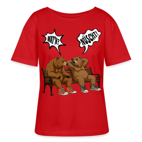 Berliner Bären Shirt-WATN?NÜSCHT!-Rundhals Frauen Bio-T-Shirt - Rot