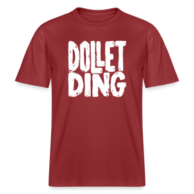 DOLLET DING- RELAXED FIT Unisex Organic T-Shirt - Erdrot