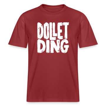 DOLLET DING- RELAXED FIT Unisex Organic T-Shirt - Erdrot