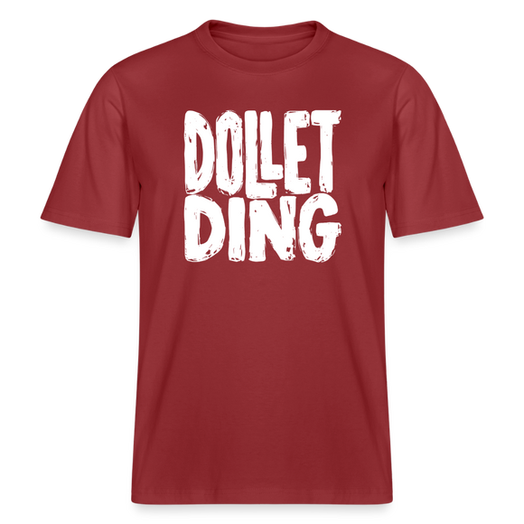 DOLLET DING- RELAXED FIT Unisex Organic T-Shirt - Erdrot