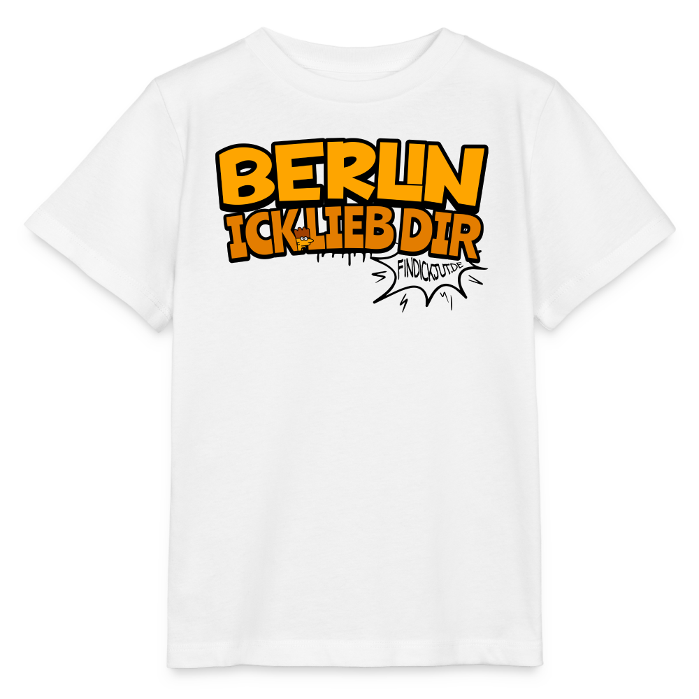 BERLIN ICK LIEB DIR -  Kinder BIO T-Shirt - Weiß