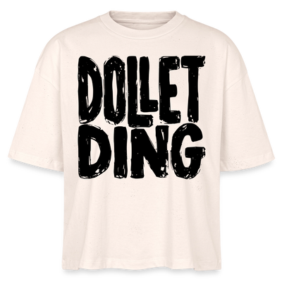 DOLLET DING-Frauen Boxy Bio-T-Shirt - Natur