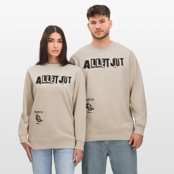ALLET JUT-Unisex Bio-Sweatshirt - Beige