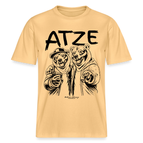 ATZE-beste Freunde-RELAXED FIT Unisex Organic T-Shirt - Hellgelb