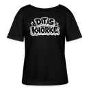 DIT IS KNORKE-Rundhals Frauen Bio-T-Shirt - Schwarz