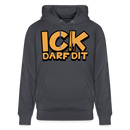 ICK DARF DIT - Bio-Hoodie - Indigoblau