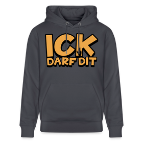 ICK DARF DIT - Bio-Hoodie - Indigoblau