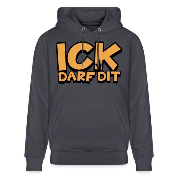 ICK DARF DIT - Bio-Hoodie - Indigoblau