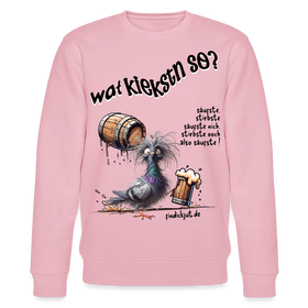 WAT KIEKSTN SO?-Unisex Bio-Sweatshirt - Hellrosa
