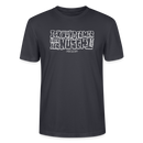 Berliner Spruch-ICK WUNDER MIR-Unisex T-Shirt BIO - Dunkles Graublau