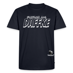 Berliner Spruch-EINFACH AUS DAFFKE-Männer Premium BIO T-Shirt - Navy