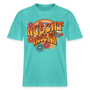 BERLINER RETRO-NÜSCHT MUSS ICK-Relaxed Fit Unisex Bio-T-Shirt - Poolblau