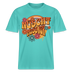 BERLINER RETRO-NÜSCHT MUSS ICK-Relaxed Fit Unisex Bio-T-Shirt - Poolblau
