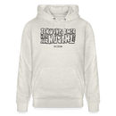 Berliner Spruch-ICK WUNDER MIR-Unisex Bio-Hoodie - Beige meliert