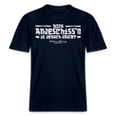 Berliner Spuch-Berliner Lob-NICH ANJESCHISSN-RELAXED FIT Unisex Organic T-Shirt - Navy